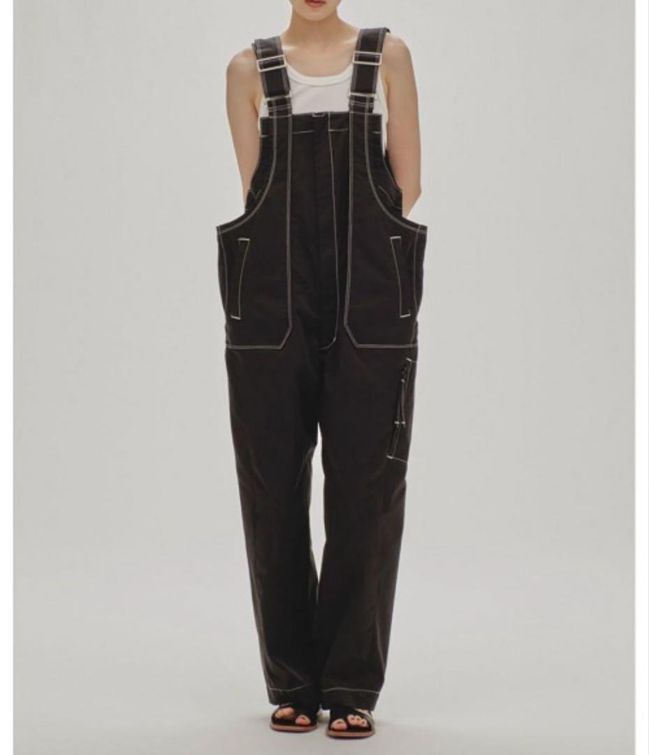 TODAYFUL Frontzip Cotton Salopette ブラック