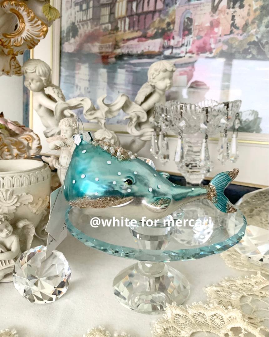 専用♡オランダ クリスマスオーナメントプレゼント♡優しい微笑みクジラさん