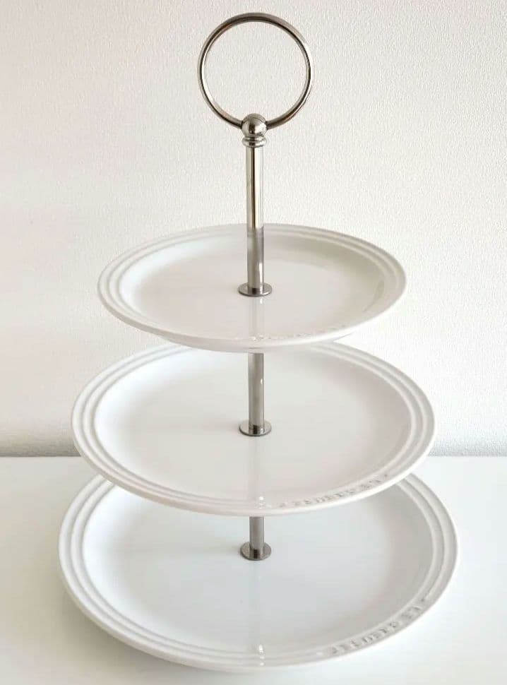 【希少】LE CREUSET アフタヌーンティースタンド 3段　ルクルーゼ