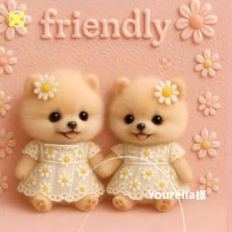 ハンドメイド　オーダー受付ページ　　♡マーガレットわんこ　パネル♡