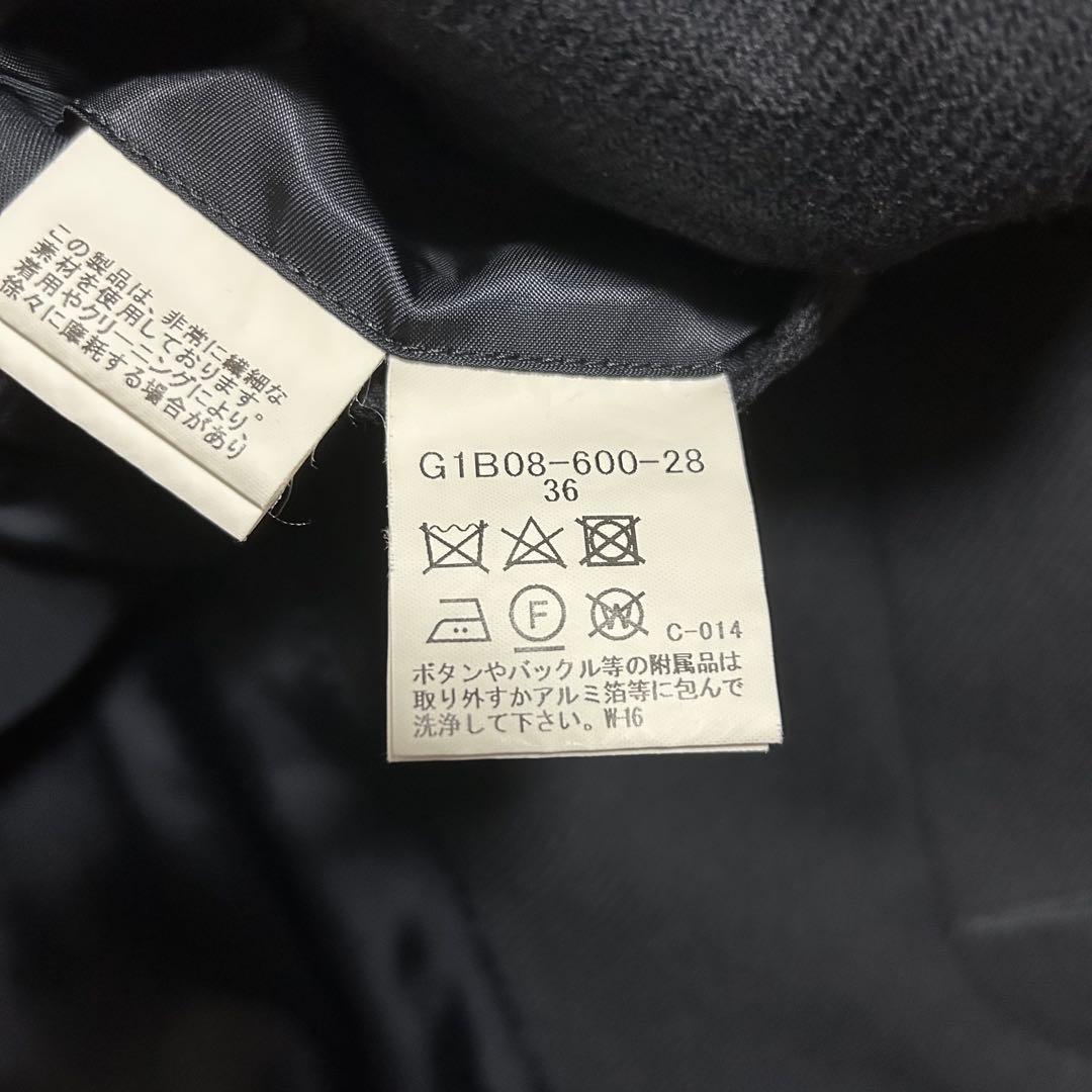 極美品✨マッキントッシュロンドン ウールシルクステンカラーコート ネイビー 36