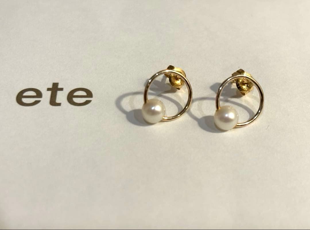 も*が様 ete サークルパールピアス