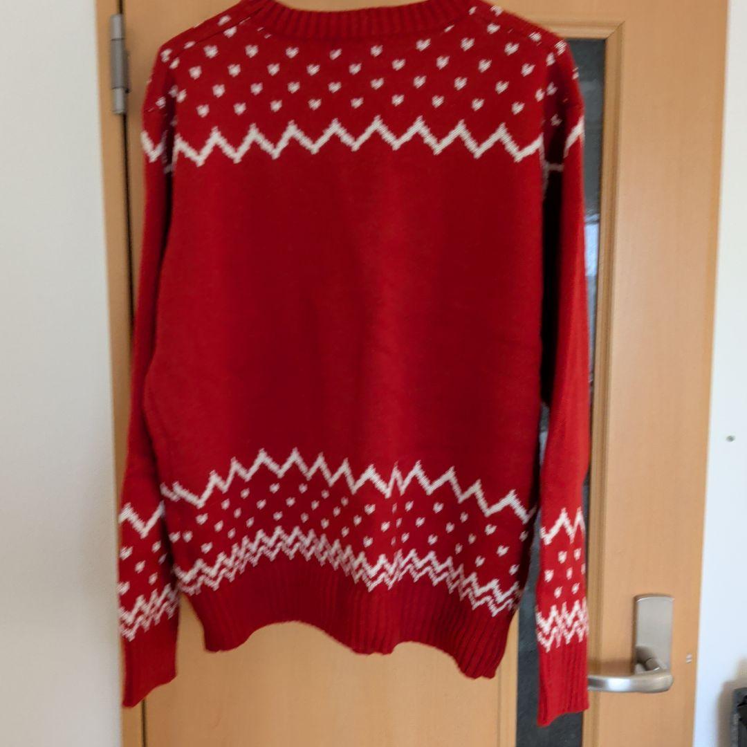 クリスマス ニットセーター 赤　リルリンリン　2023