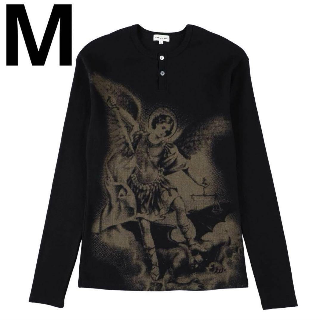 Vallad V.HENRY NECK L/S サーマル M ブラックio着用