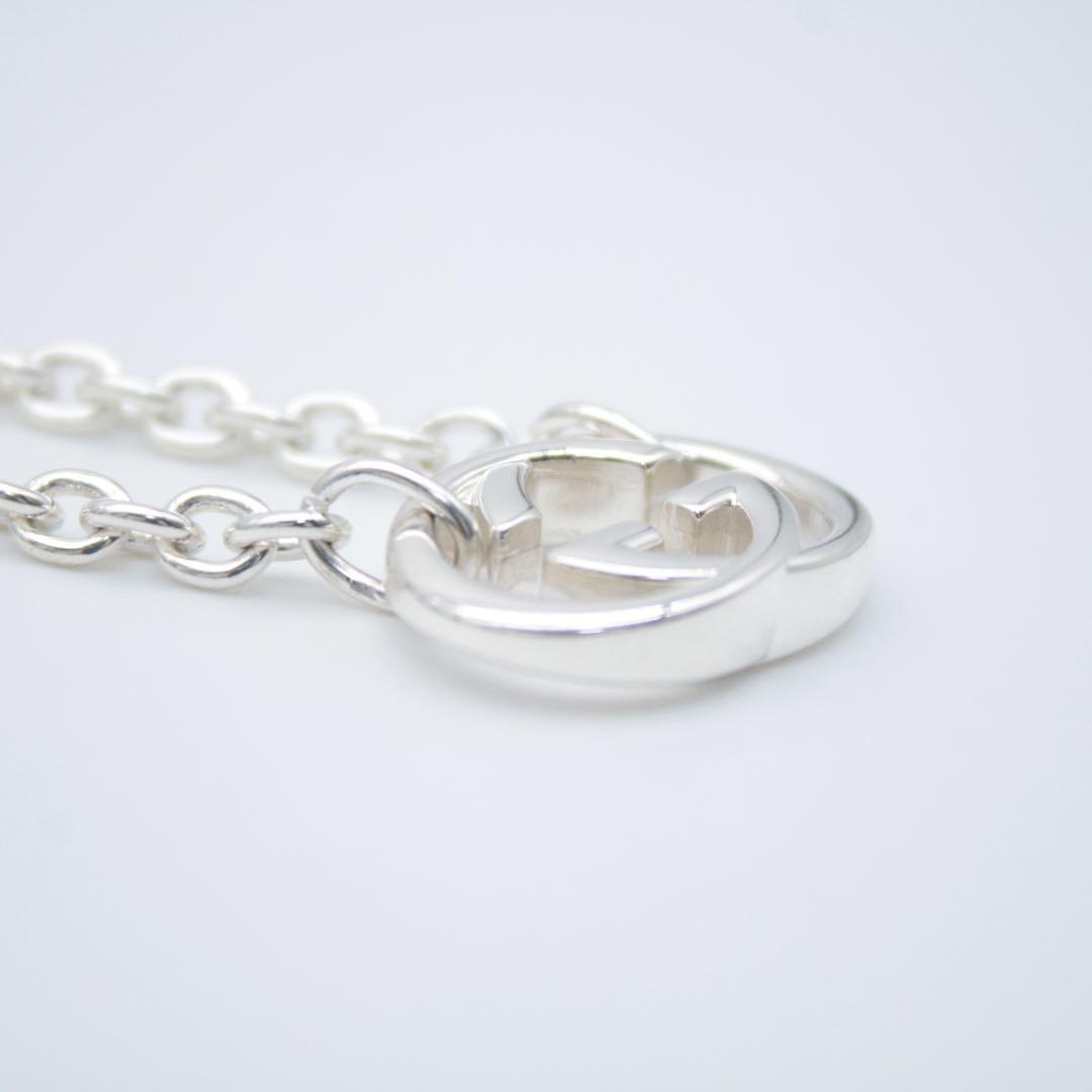 GUCCI グッチ インターロッキングG ネックレス GG シルバー Ag925