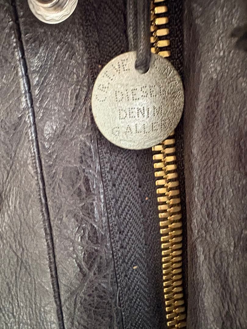 DIESEL DENIM GALLERY鹿革レザージャケットディアスキンブラック