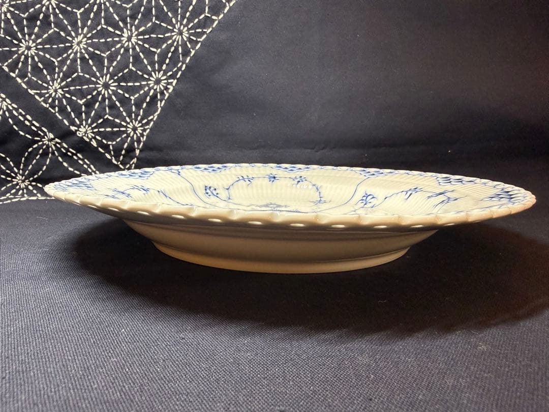 ロイヤルコペンハーゲン ブルーフルーテッド プレート フルレース 25cm 2枚