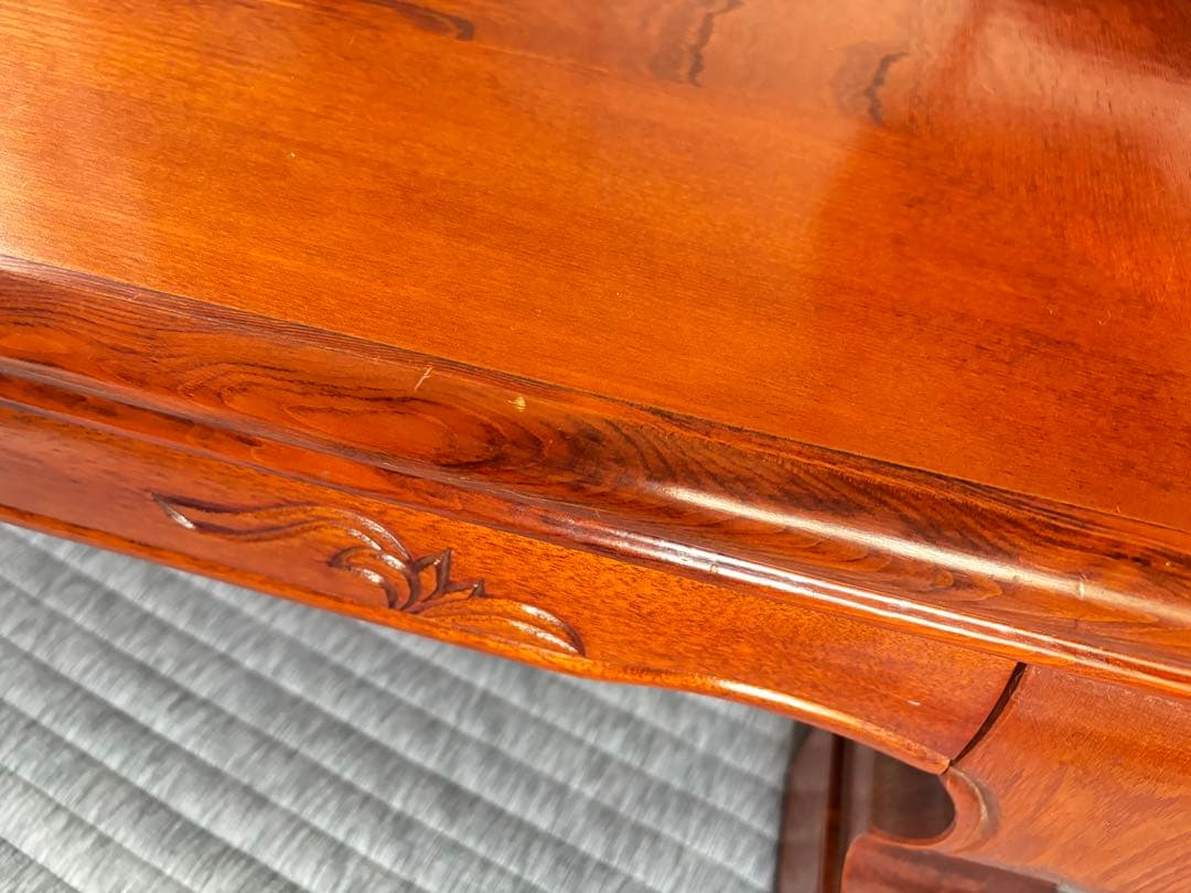 木製座卓 自然な木目 光沢仕上げ