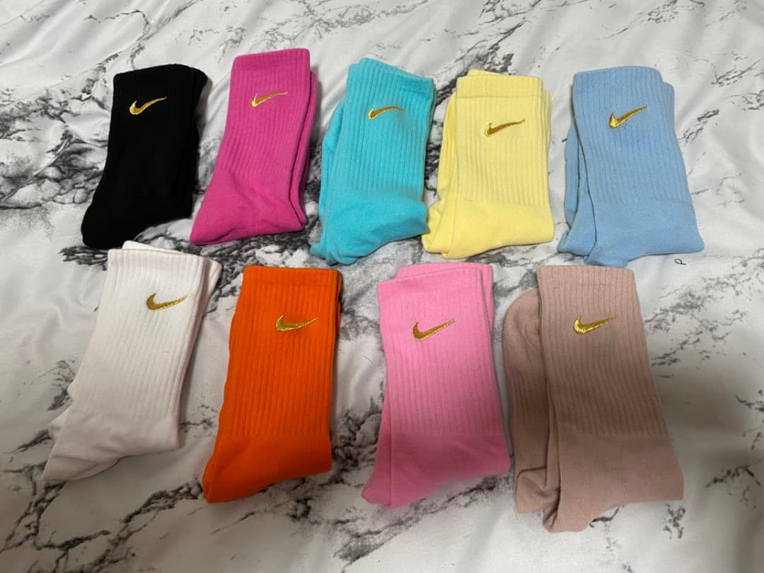 22〜24】ナイキ Nike ロゴフラワーソックス 9足セット