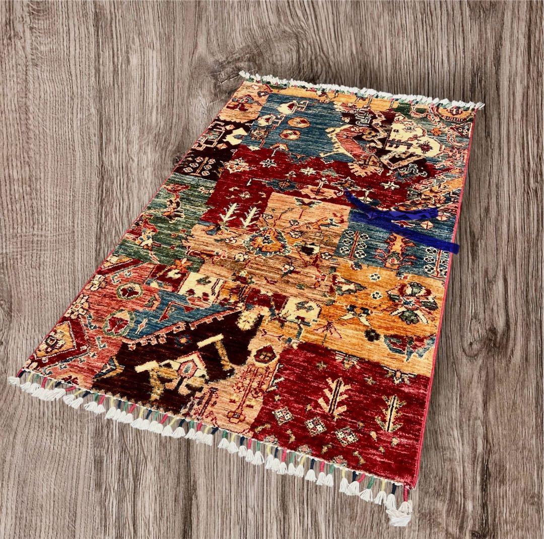 最高級カシュカイ ギャッベ ラグ/サイズ:84x134cm… .jem1