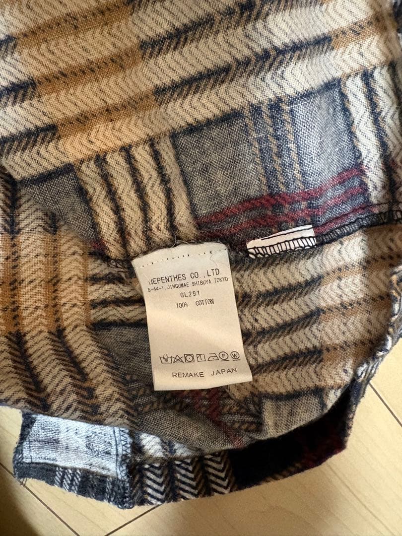 トップス Rebuild by Needles FLANNEL SHIRT