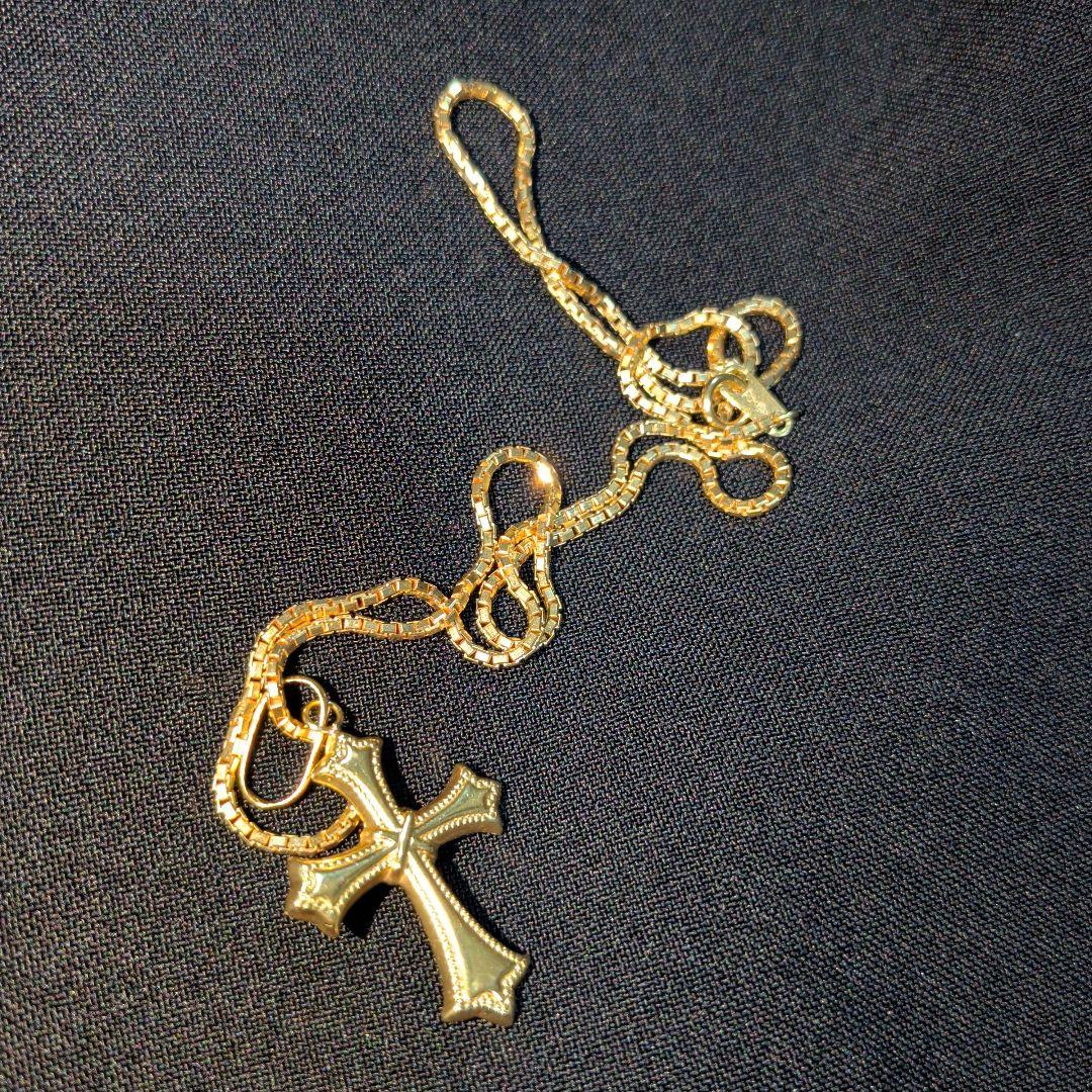 K18 ベネチアンチェーン ネックレス 約45cm