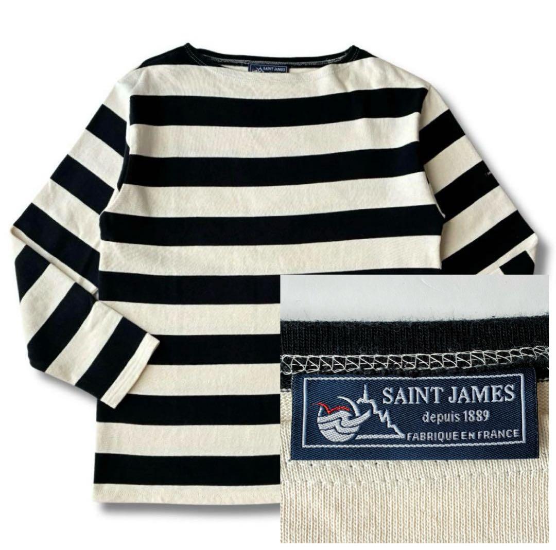 90s フランス製 T5 セントジェームス ウェッソン 太ボーダー バスクシャツ