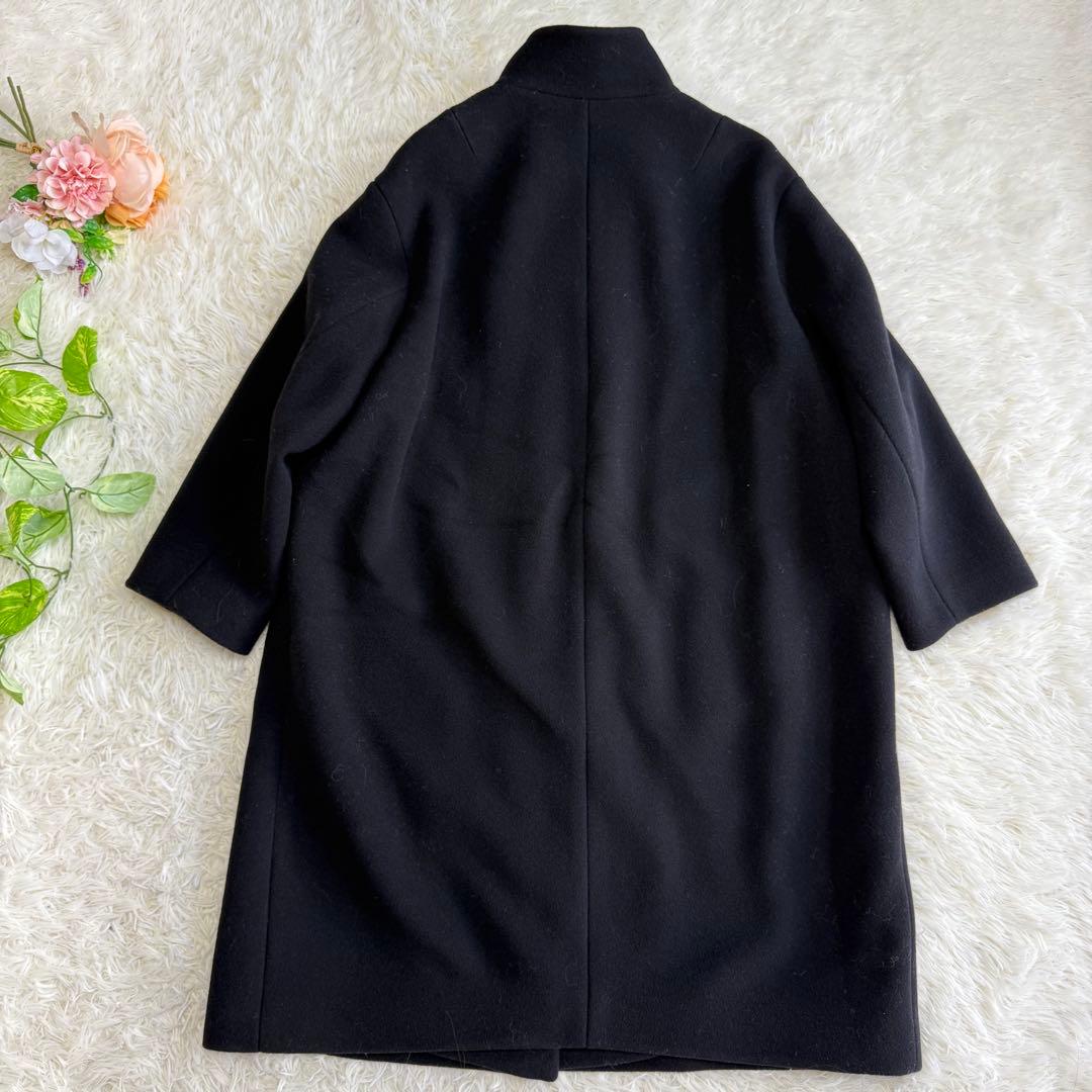 【23区】美品 ウールコート ロング ブラック 48サイズ レディース