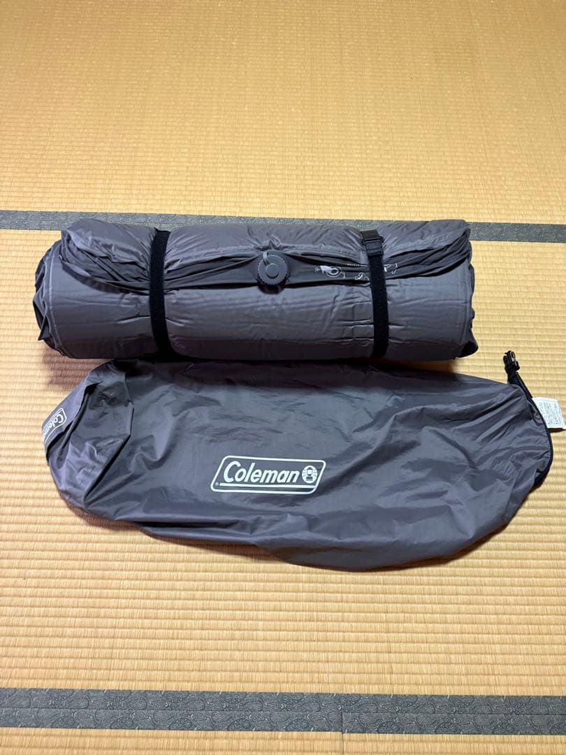 Coleman シングルサイズ インフレーターマット 自動膨張、厚み10cm