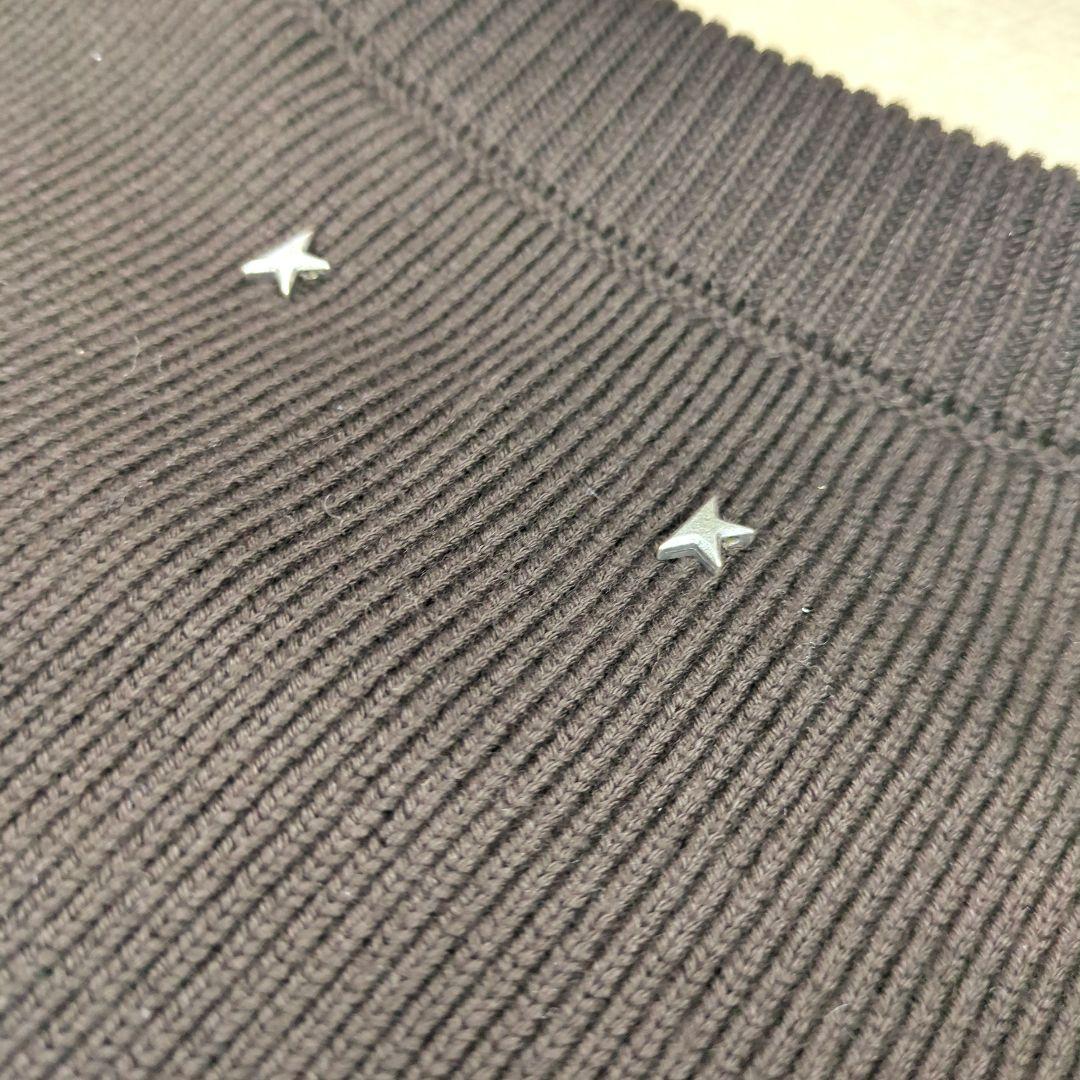 ゴールデングース【未使用級】バックロゴ クルーネック ニット　定価8.9万