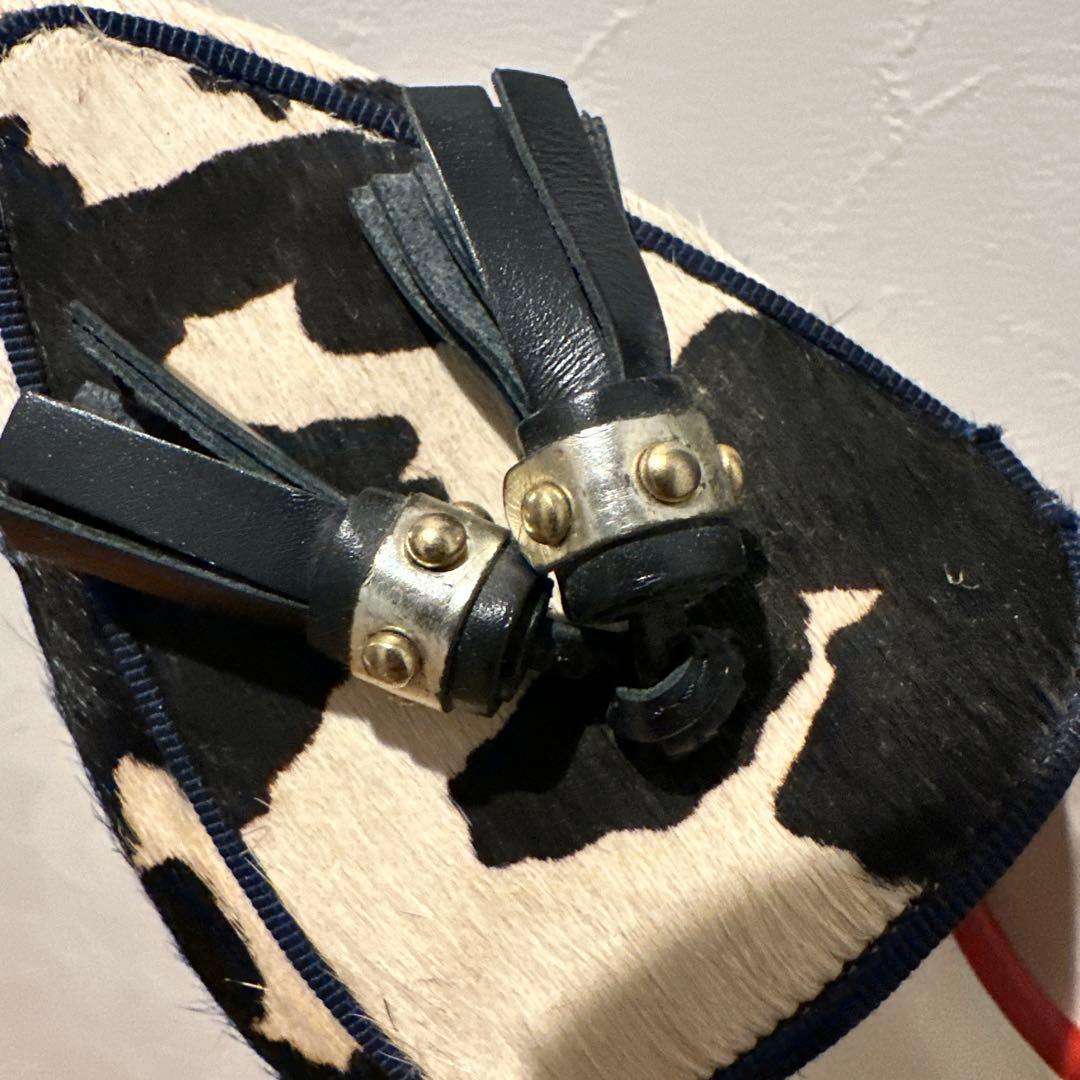 【未使用】DIANA 牛柄 ハラコ ポインテッドトゥパンプス