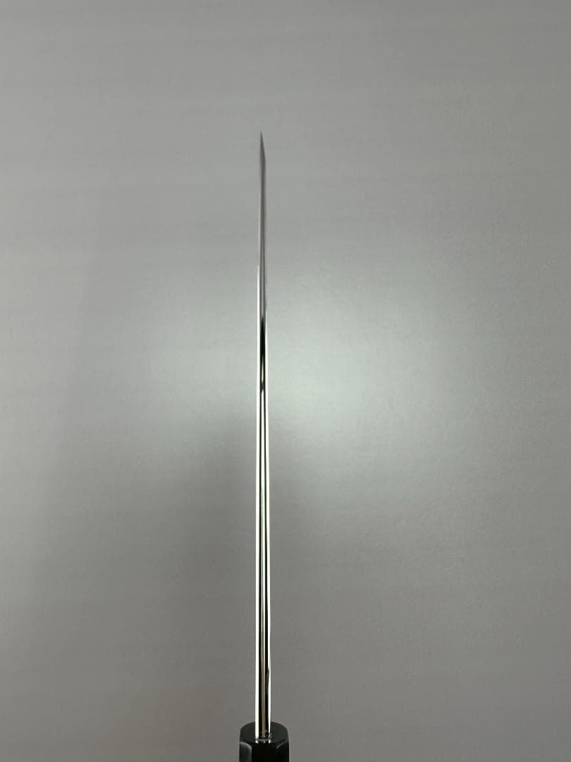 5571 身卸し包丁 9寸 ウルトラ鏡面仕上げ 刺身包丁 黒檀黒水牛角八角柄