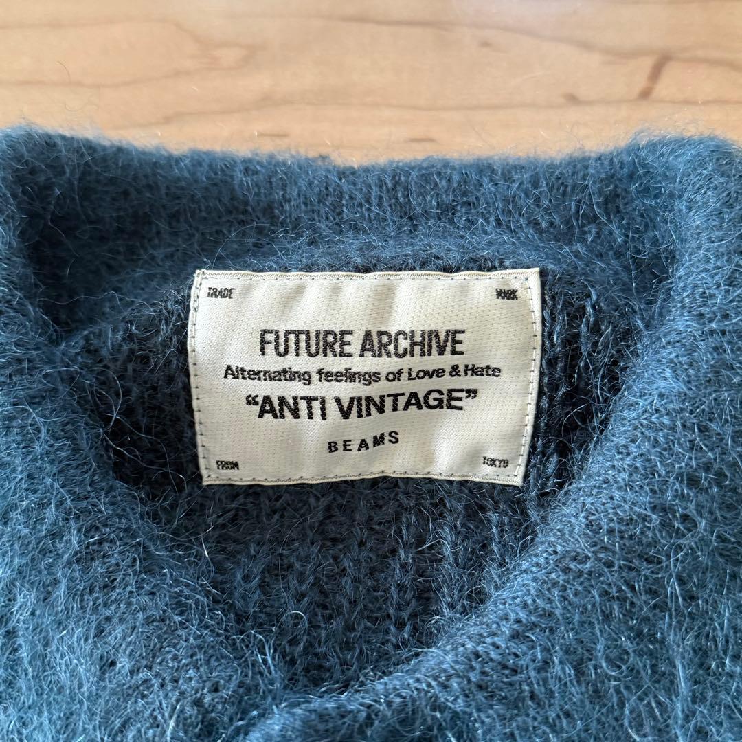 FUTURE ARCHIVE フューチャーアーカイブ モヘア混 ニットポロ