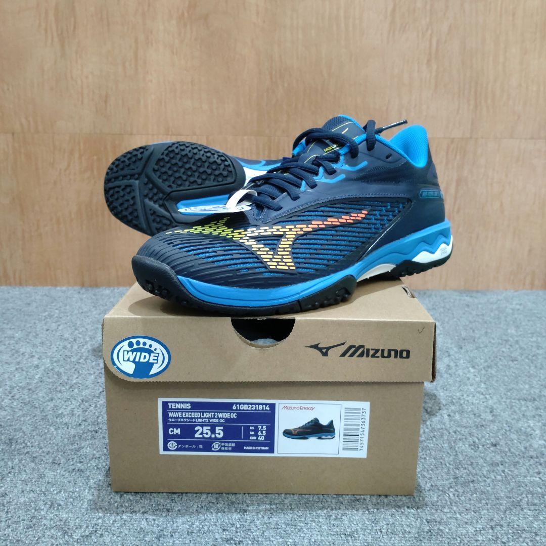 【新品未使用】ウエーブエクシードライト2WOC/25.5/ミズノテニスシューズ