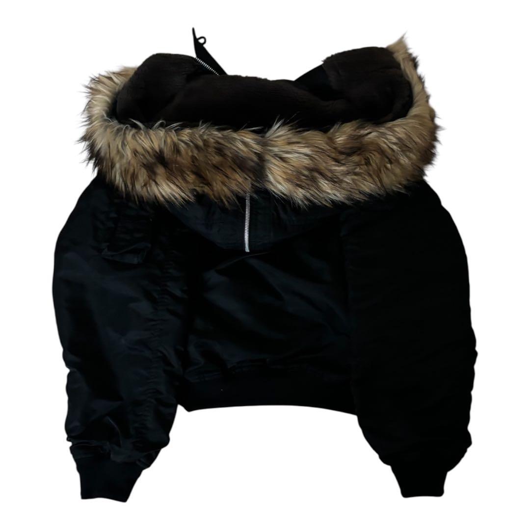 N2B flight bomber jacket N-2B black 短丈 M