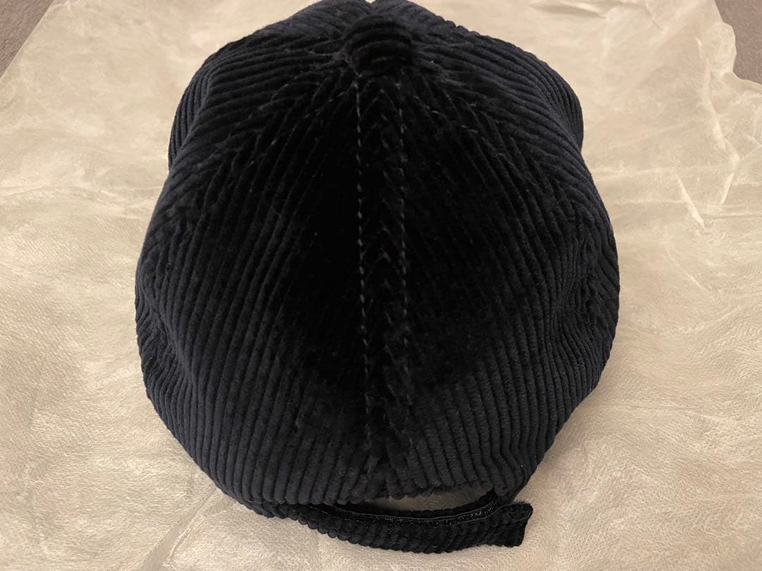 miu miu コーデュロイキャップ　ネイビー