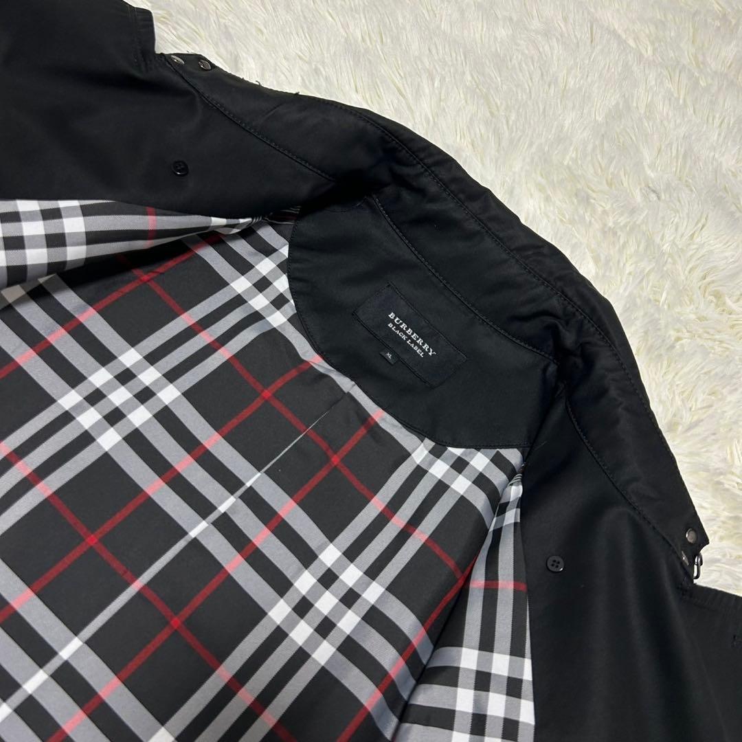 【極美品/XL】バーバリーブラックレーベル トレンチコート ノバチェック ベルト