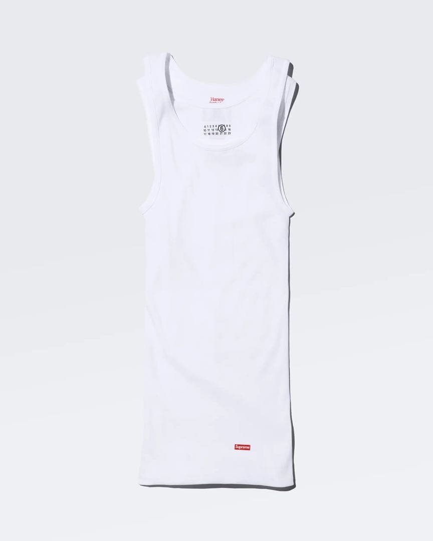 新品Supreme MM6 /Hanes Tagless Tank Top