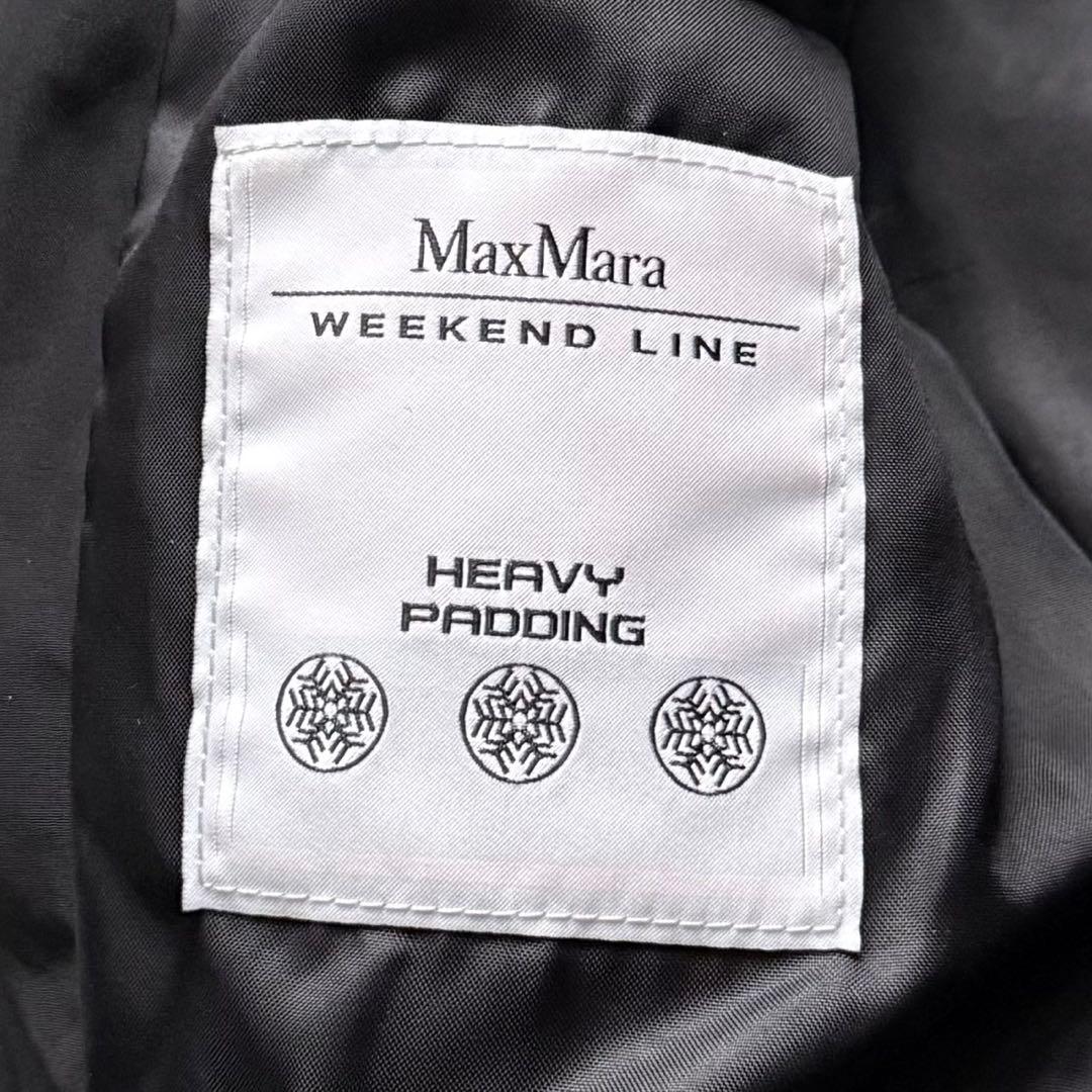 美品 Max Mara ロング ダウンコート Aライン 黒 ブラック　サイズ38