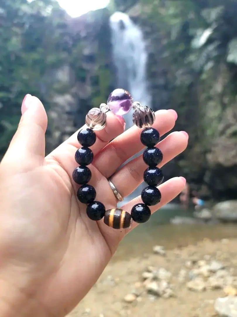 沖縄ター滝★念飛ばし身を守るオルゴブレスレット