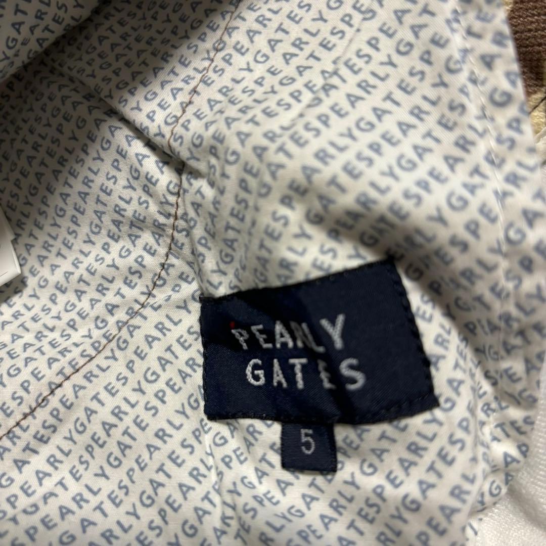 パーリーゲイツコットンストレッチカモフラパンツサイズ5