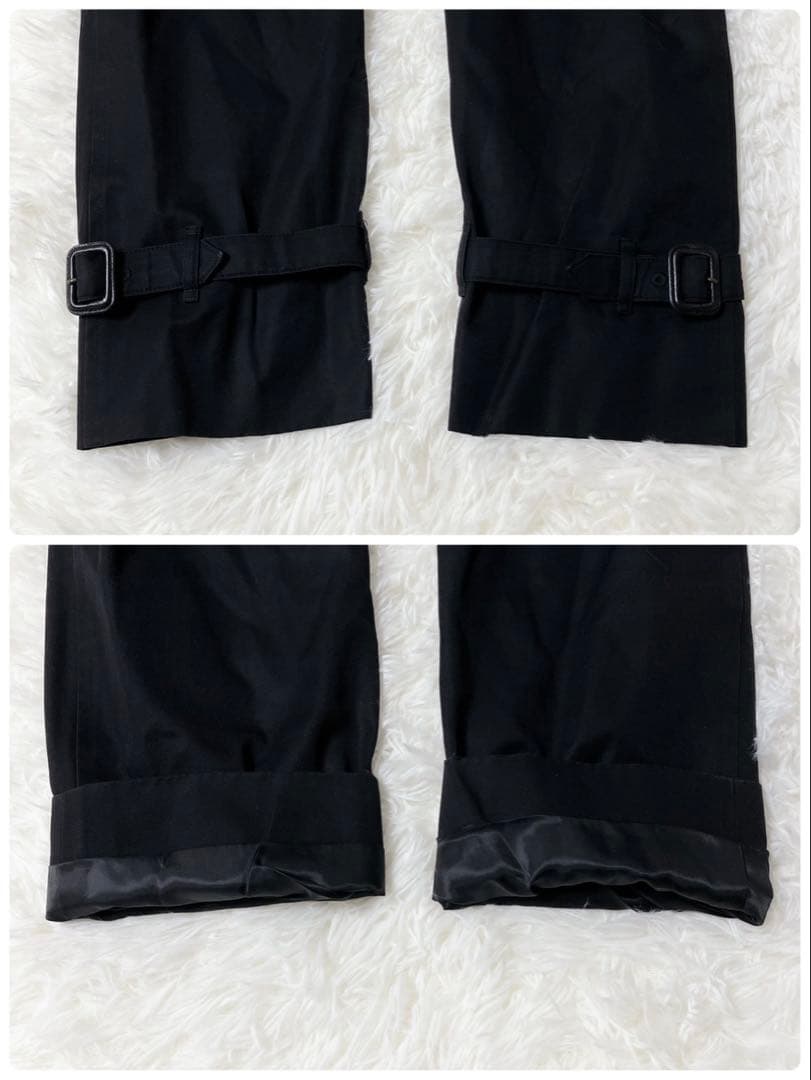 【大人気定番】Aquascutum⭐︎トレンチコート ベルト付 チェック 黒 M
