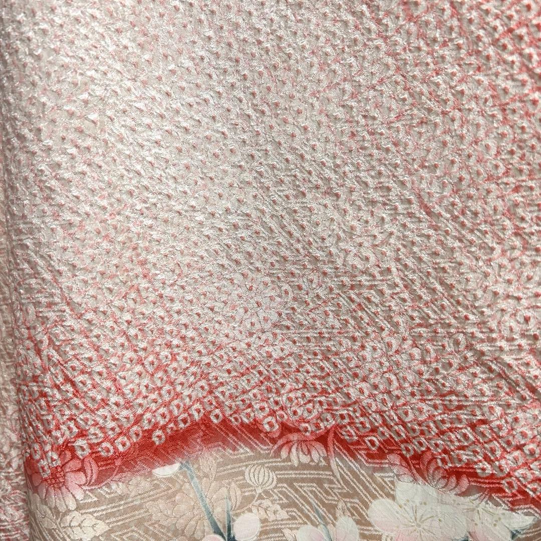 16000→15200にお値下げ　比較的美品　袷　正絹　総絞り　振袖　フルセット