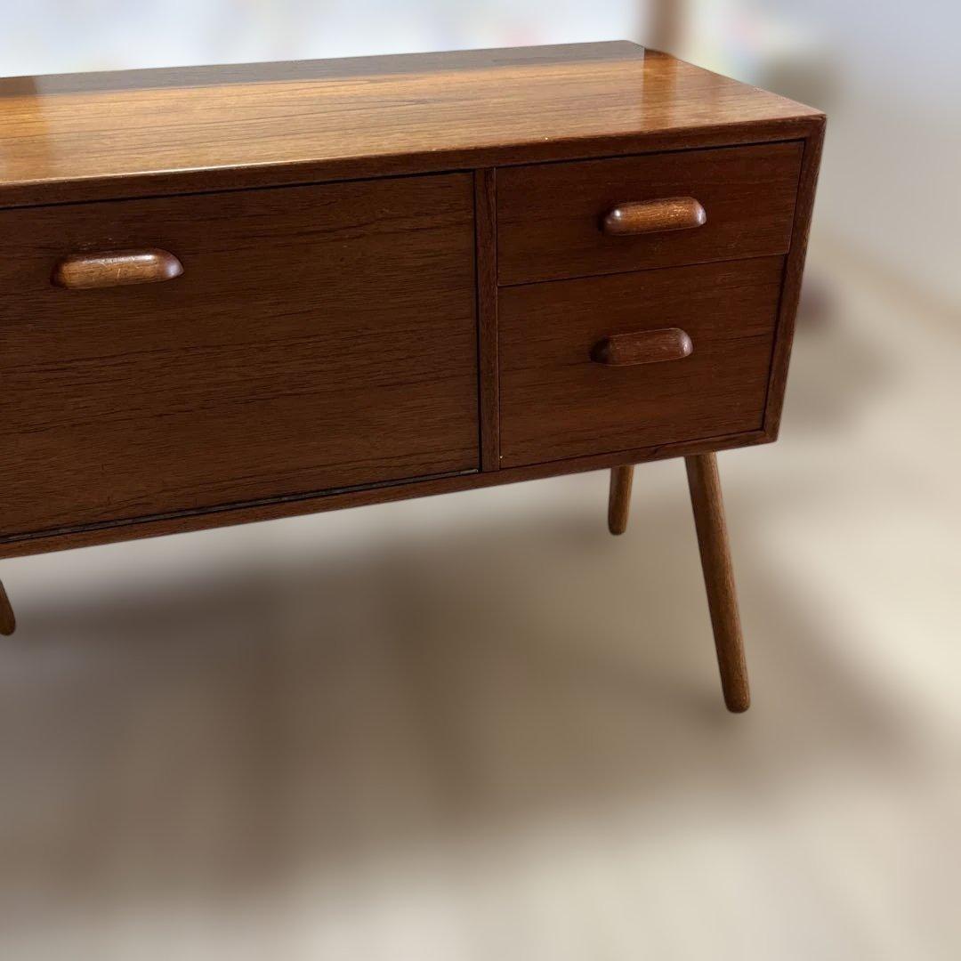 北欧ヴィンテージ　デンマーク製　チーク✖️オークドレッサー　鏡