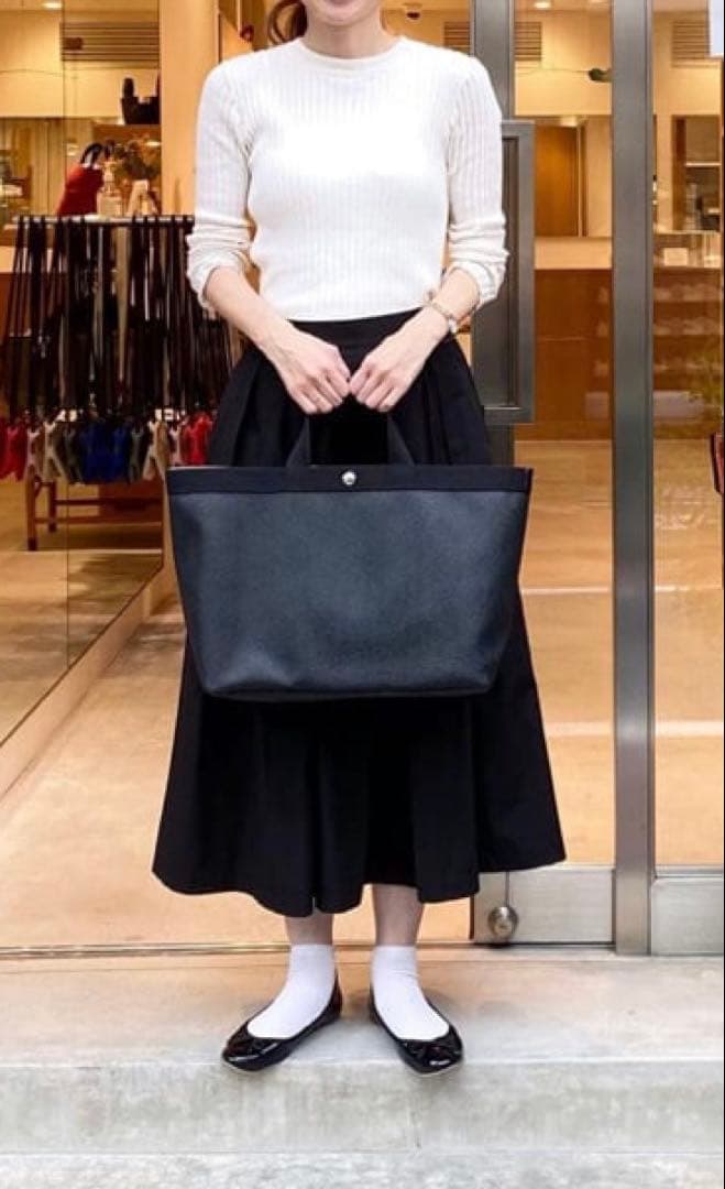 定価151,800円　美品　エルベシャプリエ　705GP ノワール　黒　Lサイズ