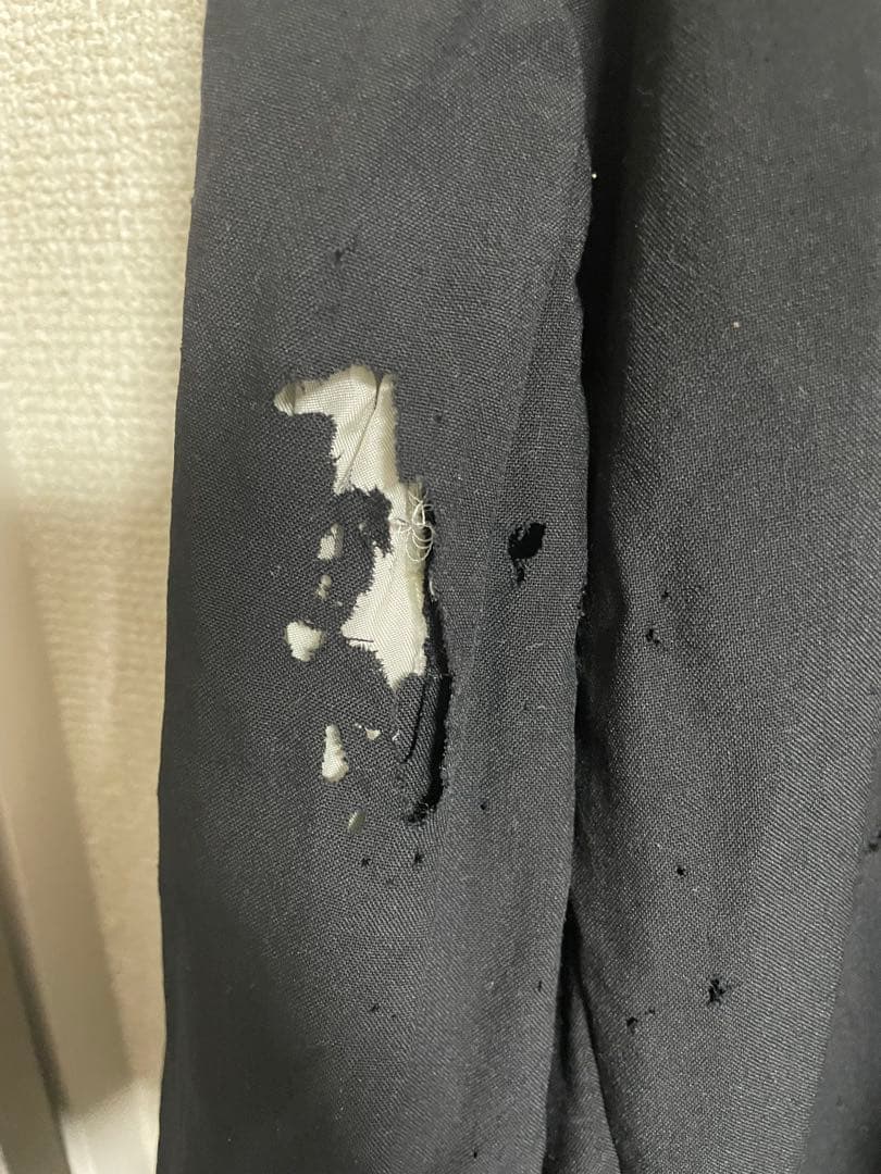 縮絨コムデギャルソンオムプリュス ロングコート　黒