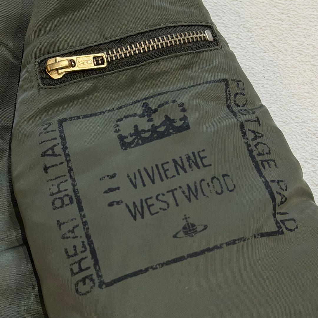 ヴィヴィアンウエストウッドマン　MA-1　ライダース　変形　アシメ　立体オーブ