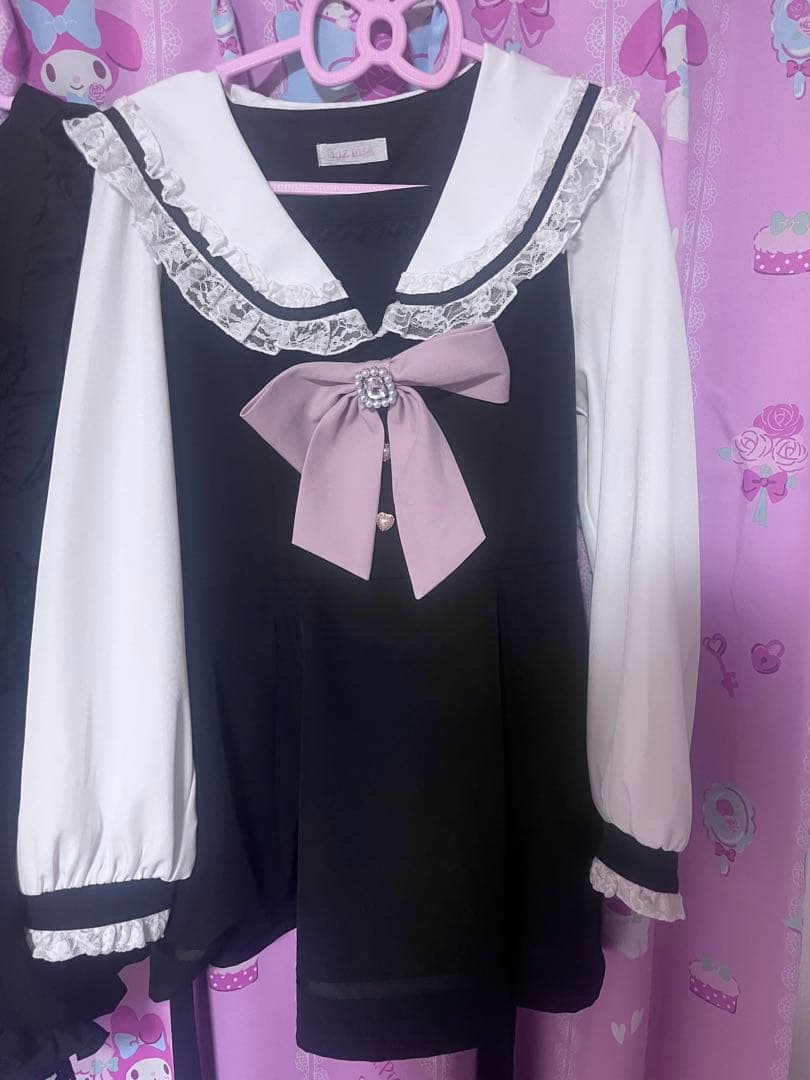 セーラーカラーセットアップ ブラック LIZLISA リズリサ