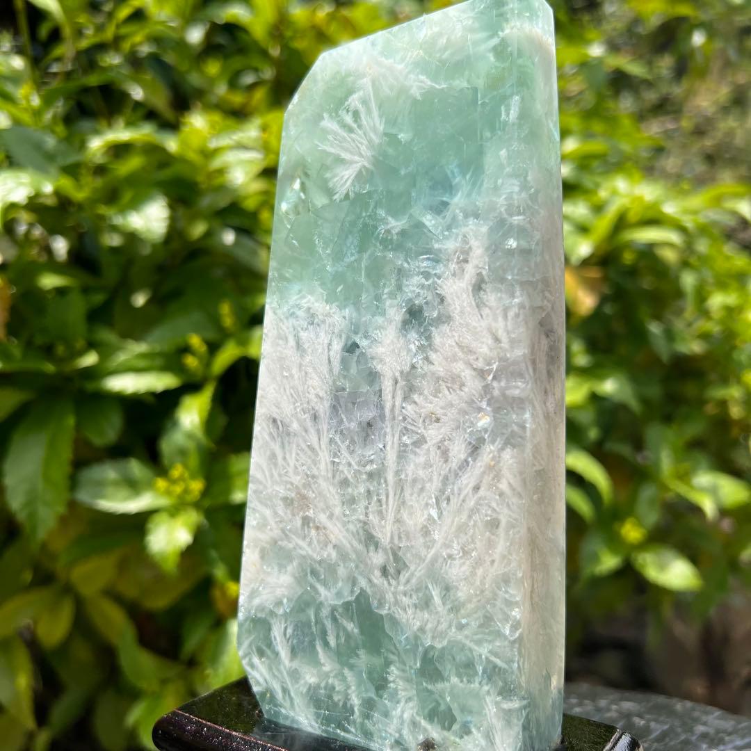 ✳️密集した神秘的な美麗フェザーと透明度✨エンジェルフェザー フローライト 天然石