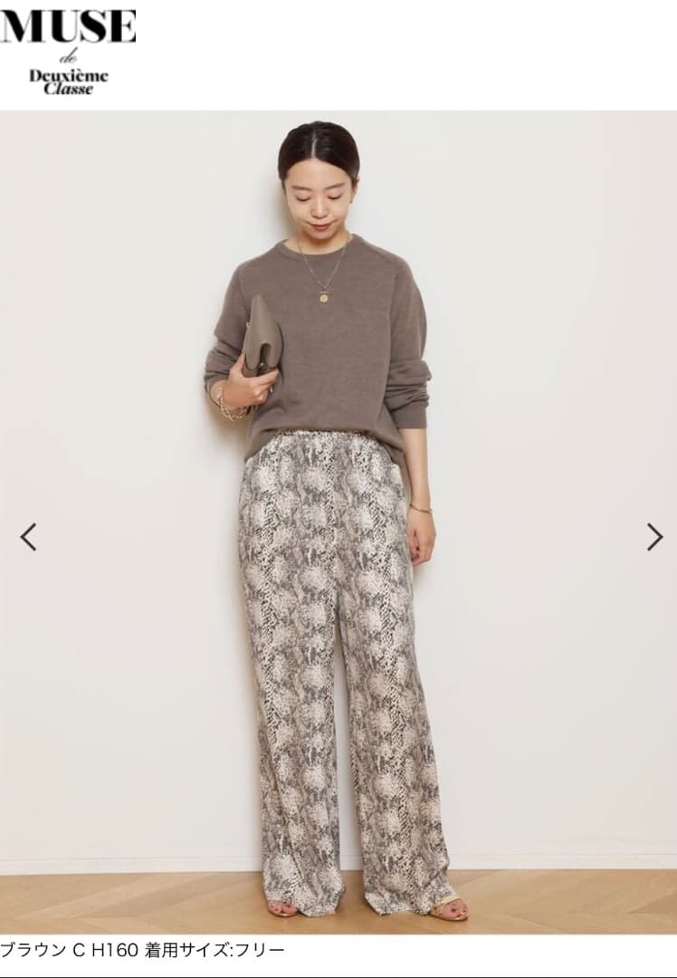 MUSEdeDeuxiemeClasse CAPRI クルーネックプルオーバ