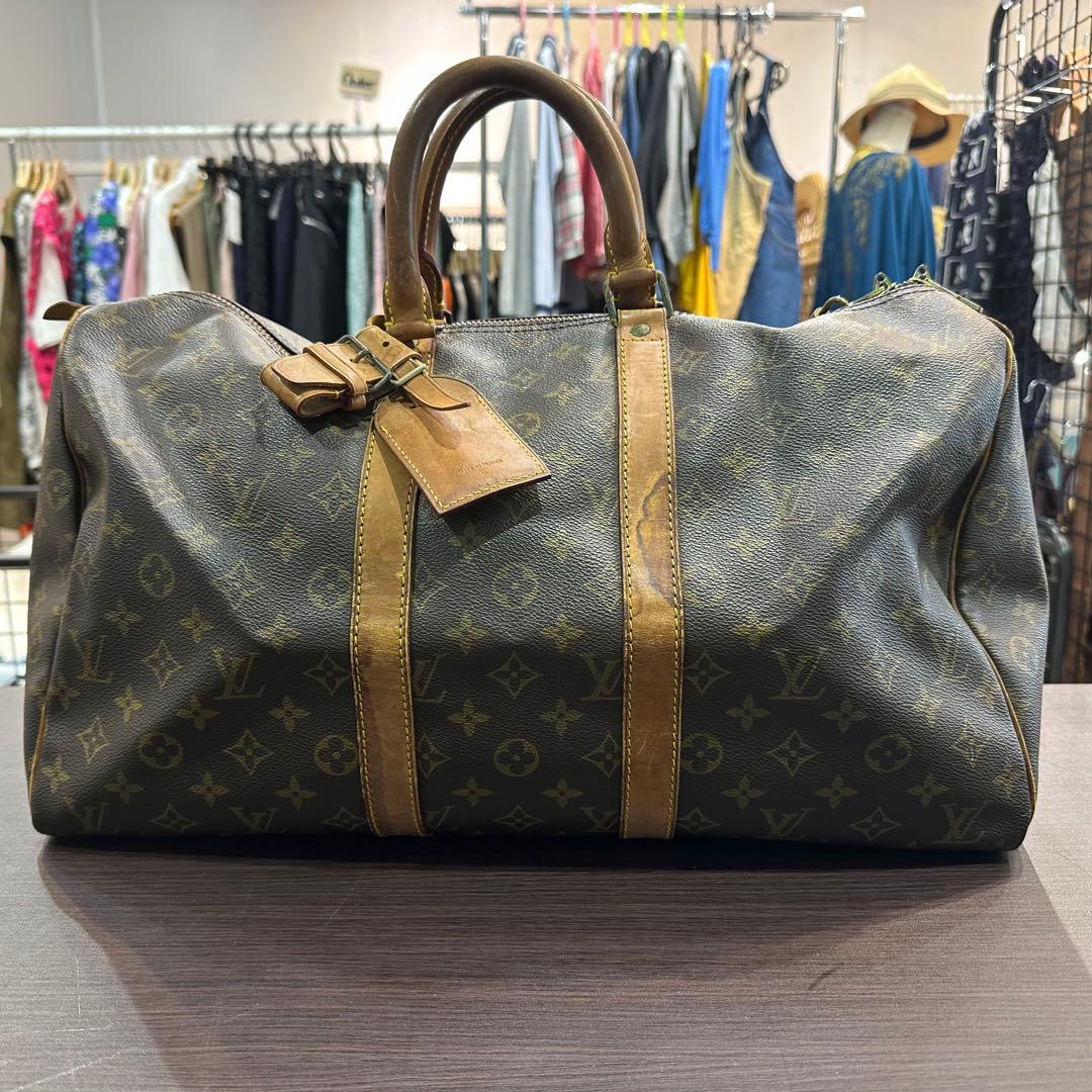 LOUIS VUITTON ルイヴィトン モノグラム ボストンバッグ 幅45