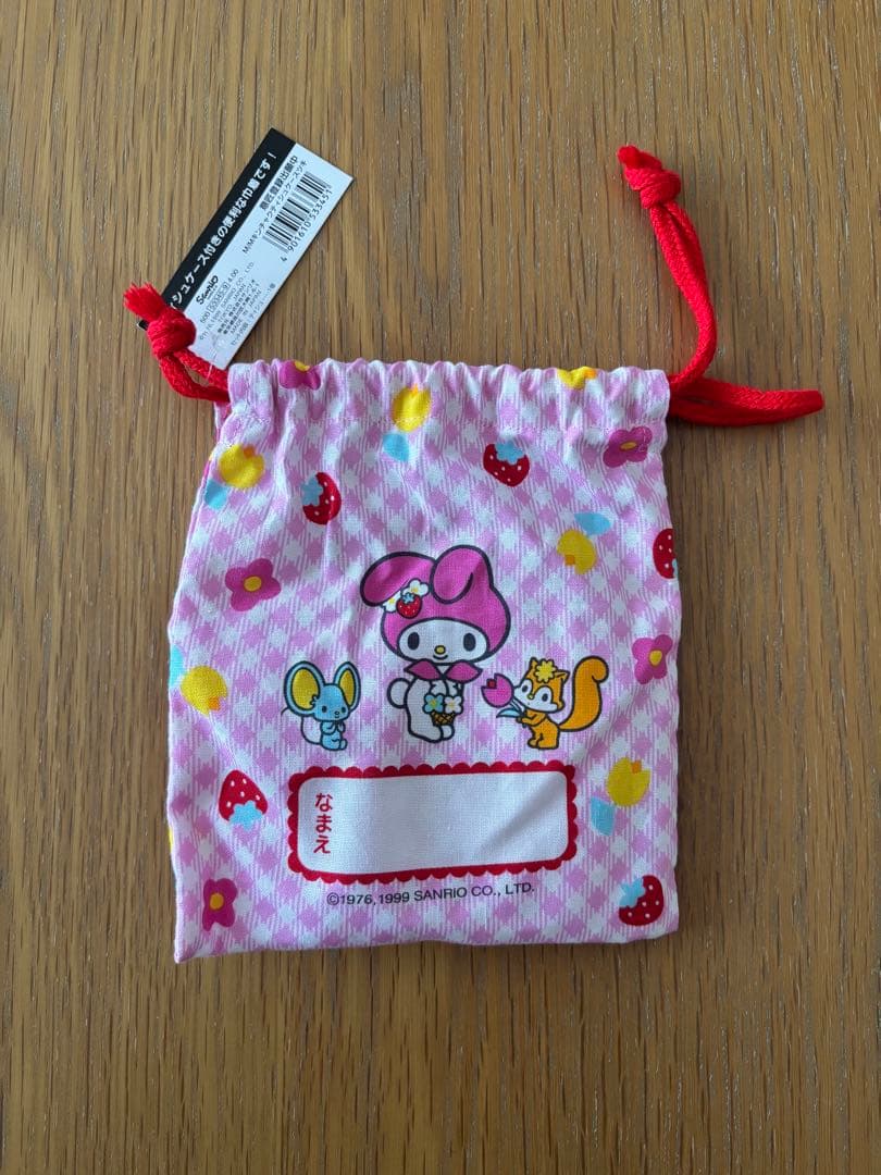 《レア物》未使用　1999 My Melody お弁当箱セット　平成レトロ