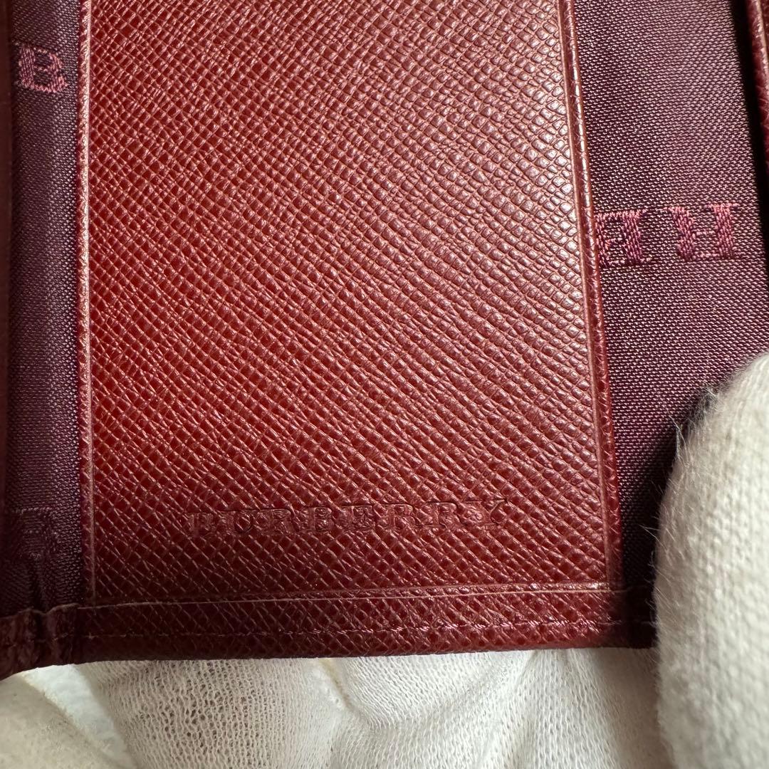 【新品】BURBERRY バーバリー 5連 キーケース ボルドー　ノバチェック