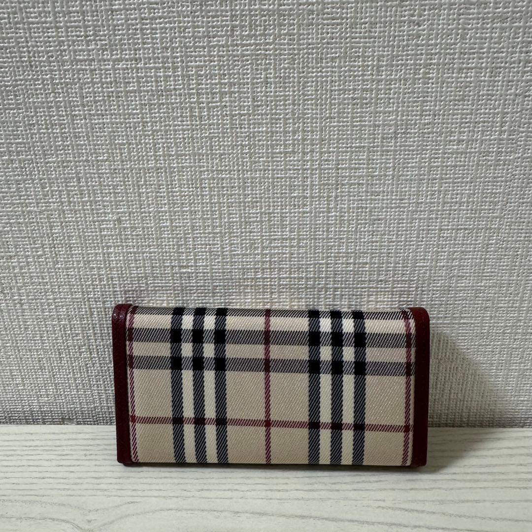 【新品】BURBERRY バーバリー 5連 キーケース ボルドー　ノバチェック