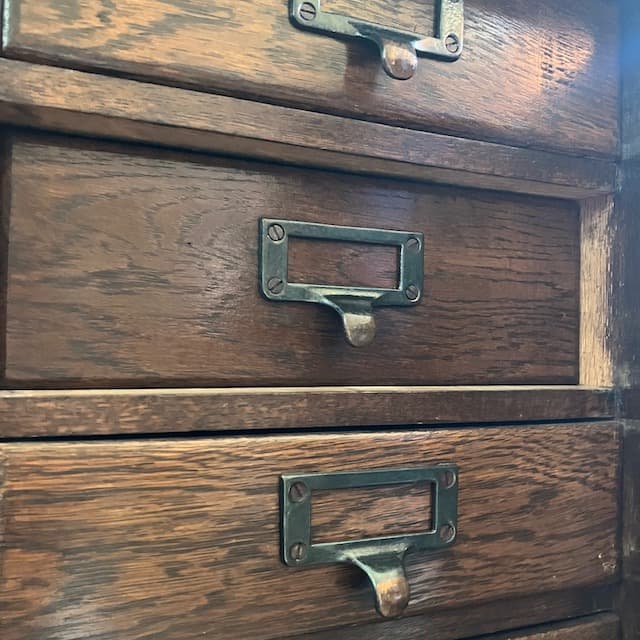 ヴィンテージ 書類ケース 引き出し 書類棚 棚 木製チェスト 箪笥 レトロ 北欧