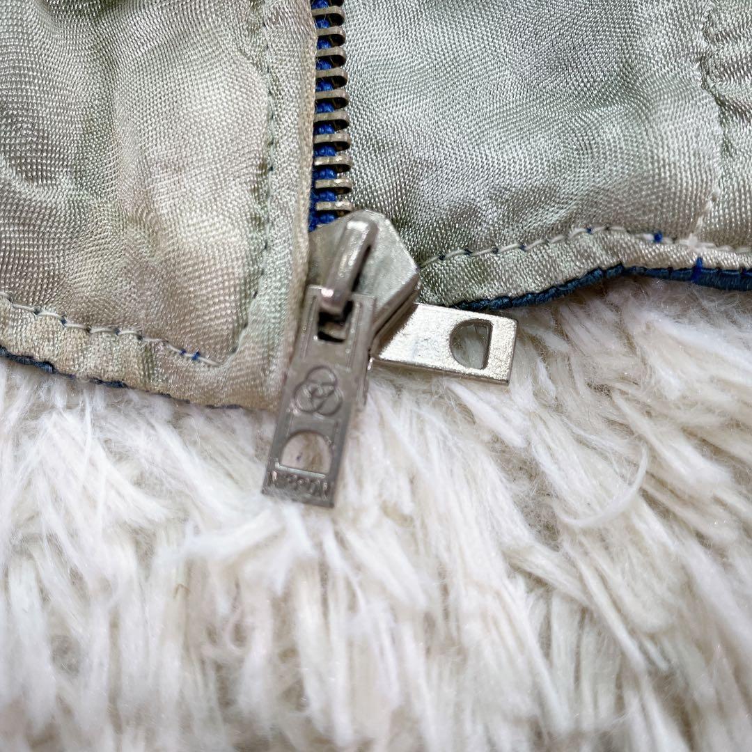 【希少】バッグストリートクローラー　リバーシブル　刺繍　サテン　スカジャン　L