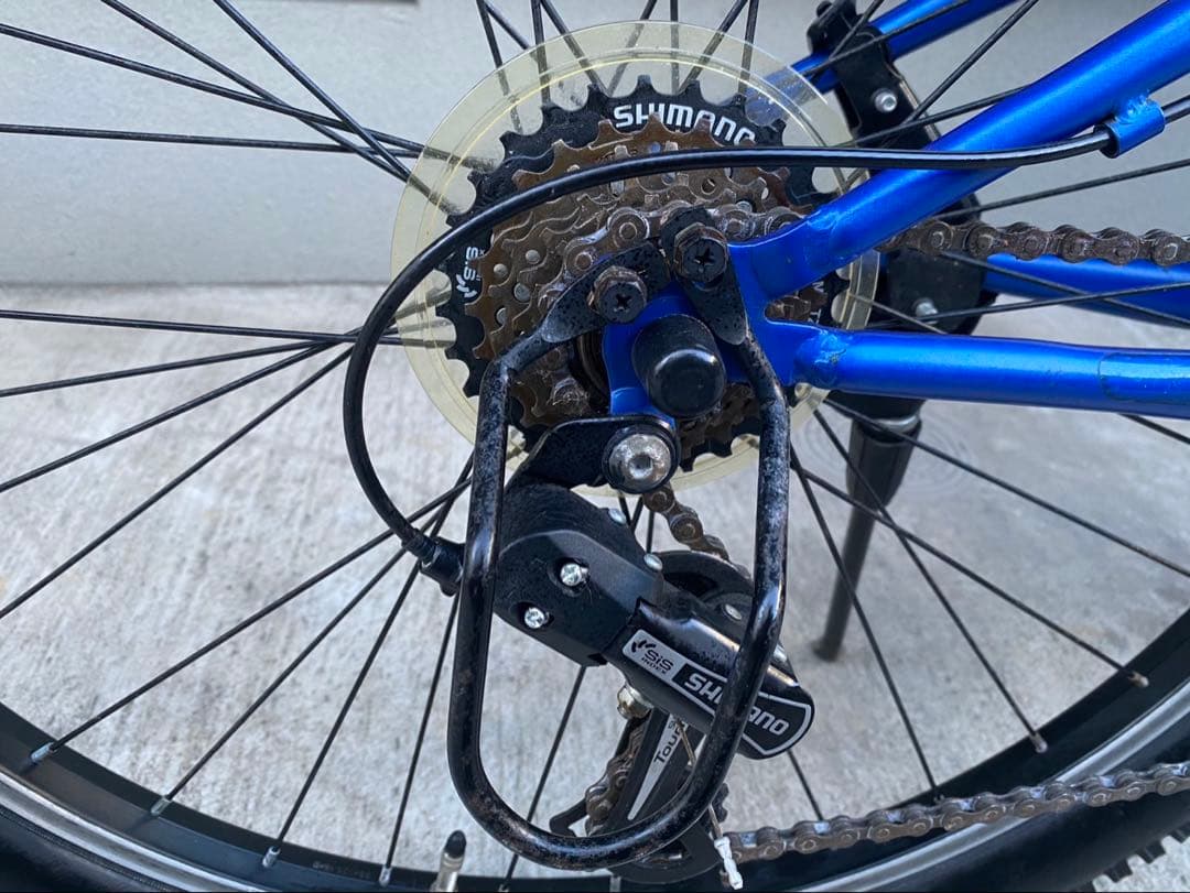 【引き取り限定】Asahi DRIED 26インチ 青色 6速ギア マウンテン