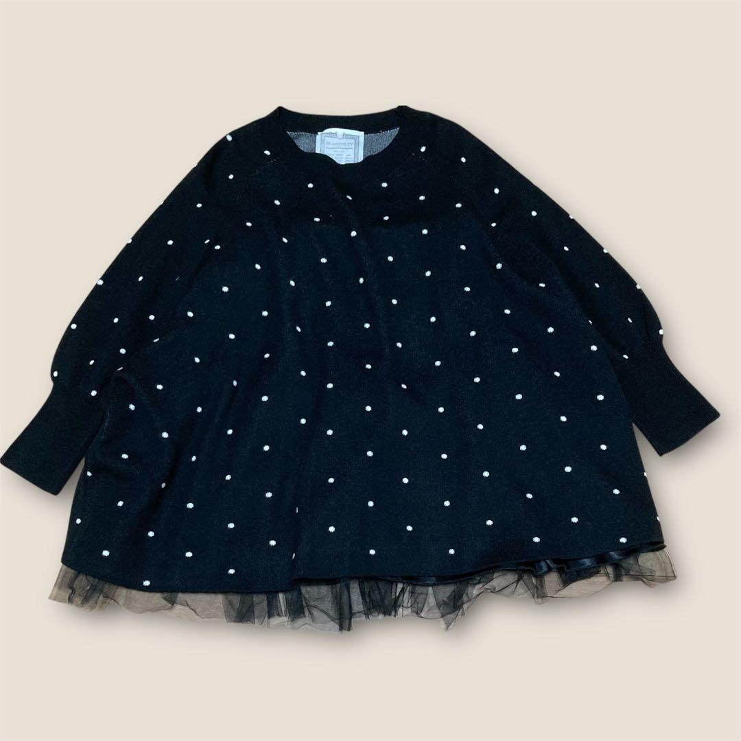 [極美品]ビアズリー　BEARDSLEY チュチュキャミニット　ドット　24SS