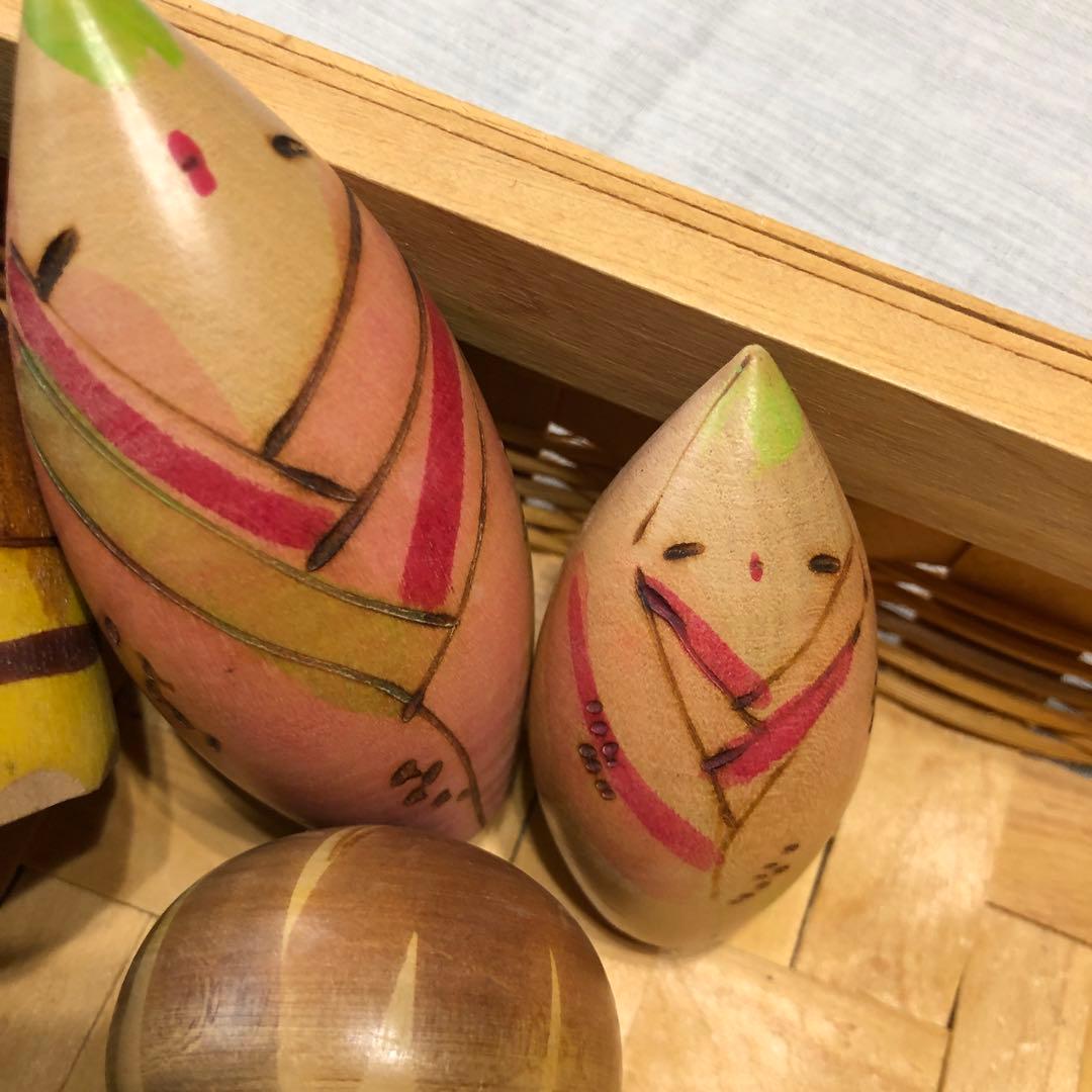 ひろえこけし 創作こけし 野菜 果物 14個