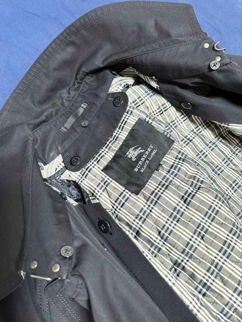【美品】バーバリーブラックレーベル LL トレンチコート ライナー ブラック 黒